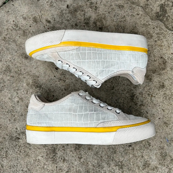 Rag & Bone Army Low Croc Printed Leather Sneaker, size  36 - Picture 6 of 12